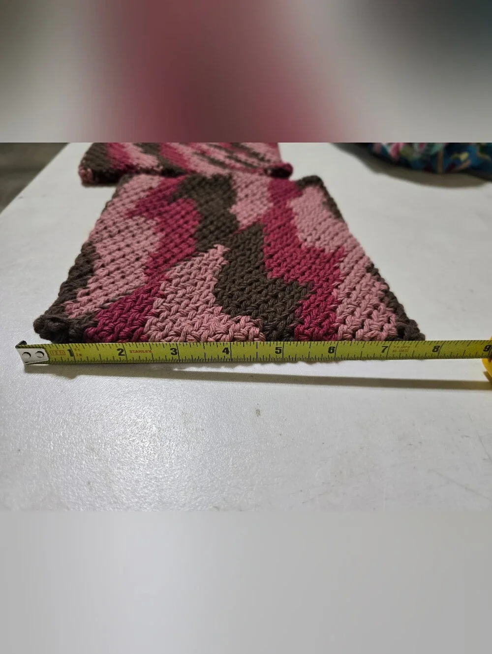 Handmade crocheted hot